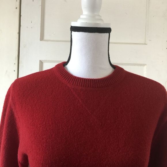 Lucky Brand Red Long Sleeve Lambswool Sweater - Picture 2 of 5